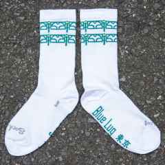 *BLUE LUG×SOCKGUY* guardrail socks (white)