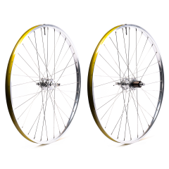 *CRUST BIKES* dynamo&rim brake wheelset (polish/100/135mm)