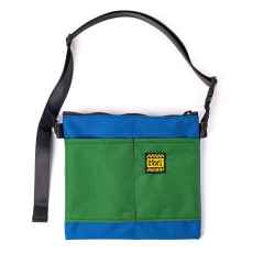 *TAXI BAGS* pouch with strap (L/green/blue)