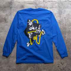 *KING CAGE* long sleeve t-shirt (blue)