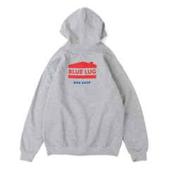 *BLUE LUG* house logo hoodie (heather gray)