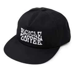 *BICYCLE COFFEE* crest snap back cap (black)