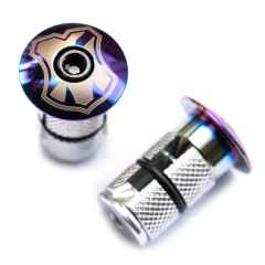 *MASH* bar end cap (oil slick)