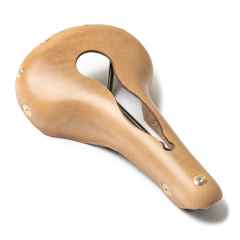 *BERTHOUD* aravis open leather saddle (natural)