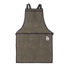 *ILE* x-back work apron (wax tan)