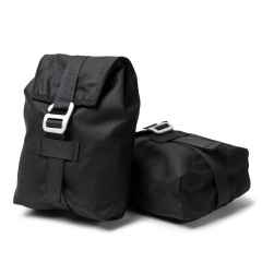 *EERDER METAAL* bag pockets (black)
