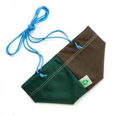 *BLUE LUG* hanging planter cover (L/green/brown)