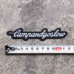 *CAMP AND GO SLOW* embroidered patch