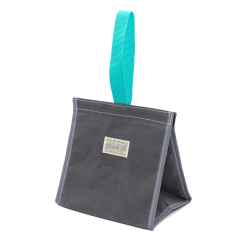 *BLUE LUG* cooler bag (wax grey/turquoise)