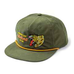 *CRUST BIKES* casa verde bullshit snap back cap (loden)