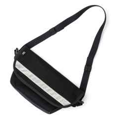 *BLUE LUG* hip messenger (black/white reflector)