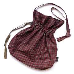 *BLUE LUG* horse feed bag (red check)