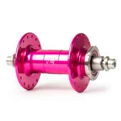 *PHILWOOD* high flange track hub rear (pink/single cog)