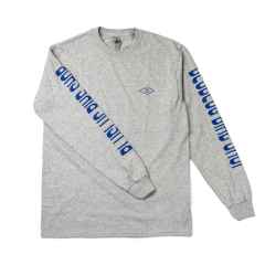 *BLUE LUG* bike shop long sleeve t-shirt (gray)
