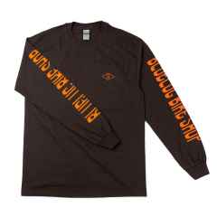 *BLUE LUG* bike shop long sleeve t-shirt (brown)