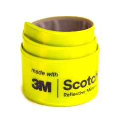 *BL SELECT* 3M reflector ankle band (yellow/black logo)