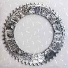 *AARN* 15-panel track chainring (acid contrast)