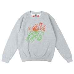 *PEACE SPORTS×BLUE LUG* tangle ride crewneck (gray)