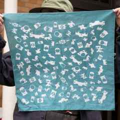 *RIVENDELL* lug bandana (blue green)