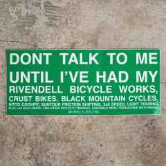 *CALLING IN SICK* don't talk to me sticker