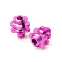 *PAUL* groovy barrel adjusters (pink/pair)