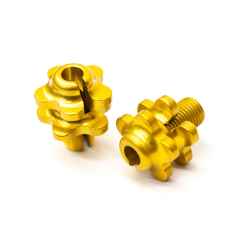 *PAUL* groovy barrel adjusters (gold/pair)