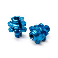 *PAUL* groovy barrel adjusters (blue/pair)
