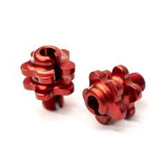 *PAUL* groovy barrel adjusters (red/pair)