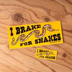*CAMP AND GO SLOW* i brake for snakes sticker set