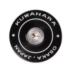 *KUWAHARA* retro inspired stem cap (black)