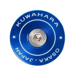 *KUWAHARA* retro inspired stem cap (blue)