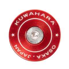 *KUWAHARA* retro inspired stem cap (red)