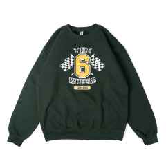 *BLUE LUG* THE 6 WHEELS crewneck (green)