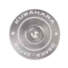 *KUWAHARA* retro inspired stem cap (silver)