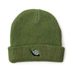 *REALM* spiral snail beanie hat (sage green)