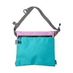 *YANCO* zip musette (turquoise/lavender)