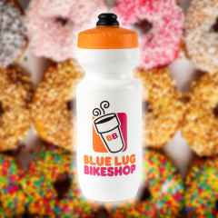 *BLUE LUG* coffee water bottle (white)