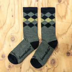 *CAMP AND GO SLOW* diamond socks (olive)