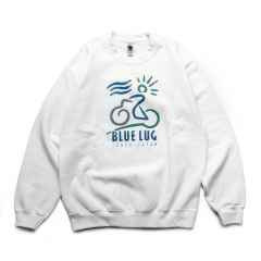 *BLUE LUG* ride on air crewneck sweatshirt (white)
