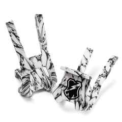 *MASH* nylon double toe clips (skulls)