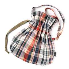 *BLUE LUG* horse feed bag (ivory check)