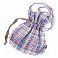 *BLUE LUG* horse feed bag (purple check)