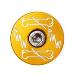 *PARAGON MACHINE WORKS* aluminum top cap (gold)