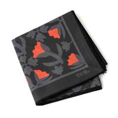 *RON'S BIKES* laron's tulips and holly bandana (black)