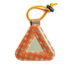 *BLUE LUG* FRIDAY triangle reflector (orange/gingham)