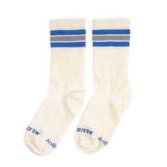 *BLUE LUG×SOCKGUY*  line wool socks (white purple)