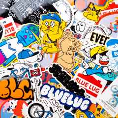 *BLUE LUG* 10 pcs sticker pack