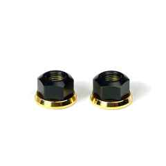 *RUNWELL* elite hub nut (black/gold)　