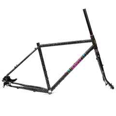 *CRUST BIKES* evasion frame (pastel speckled black/non-boost）