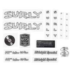*SURLY* midnight special new frame decal (silver)　